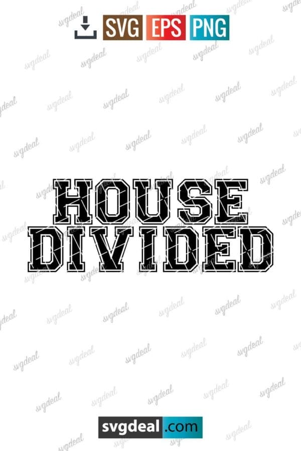 House Divided Svg