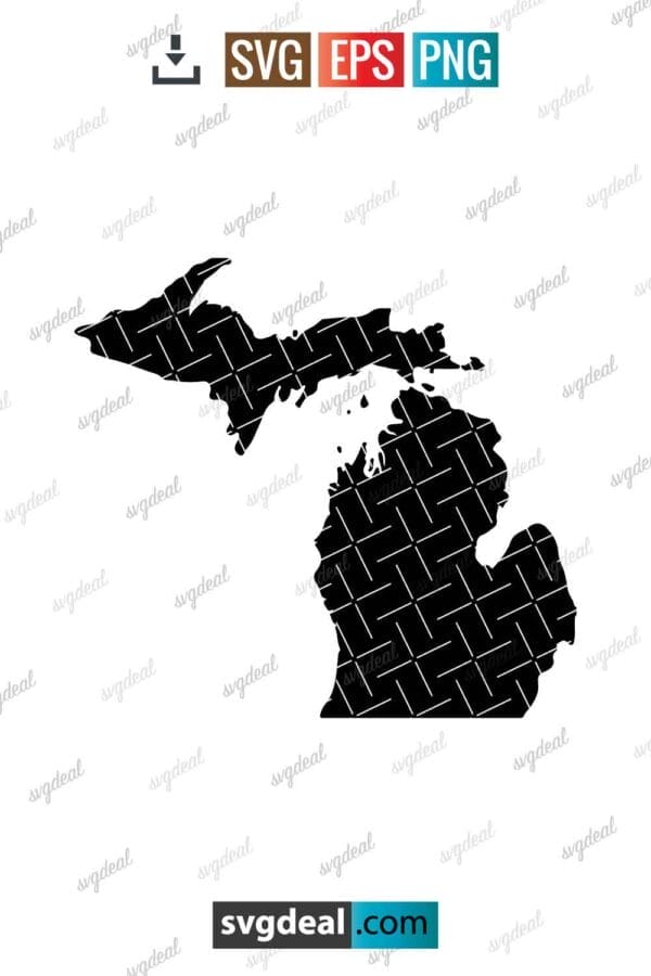 State Of Michigan Svg