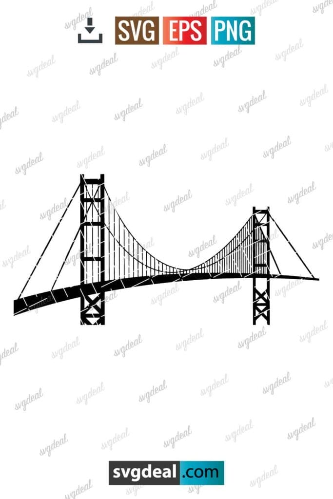 Free Golden Gate Bridge Svg - SVGDeal.com