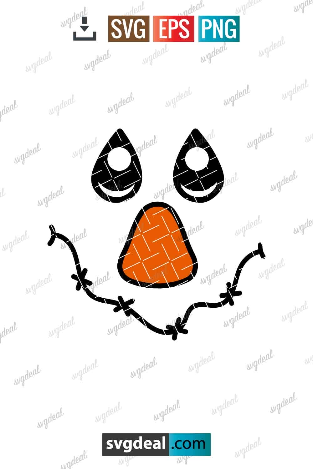 Free Scarecrow Face Svg - SVGDeal.com