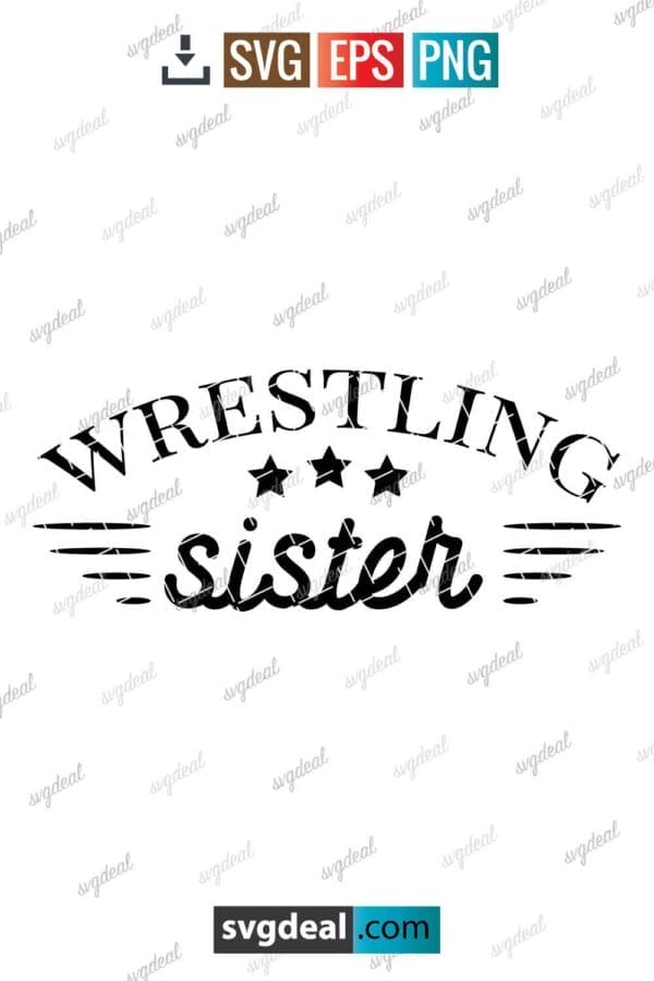 Wrestling Sister Svg