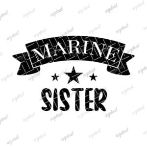 Marine Sister Svg