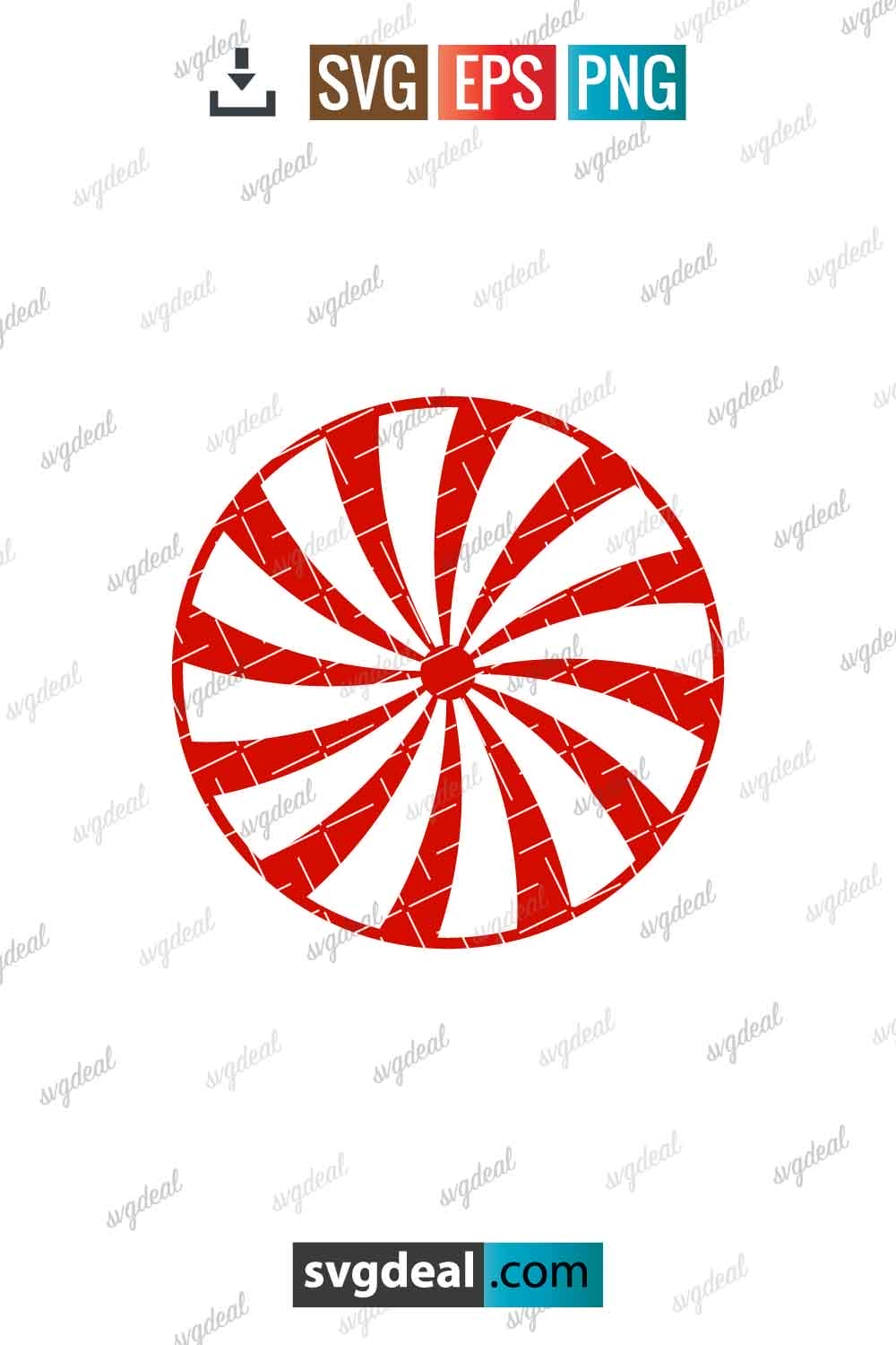 Free Peppermint Candy Svg - SVGDeal.com