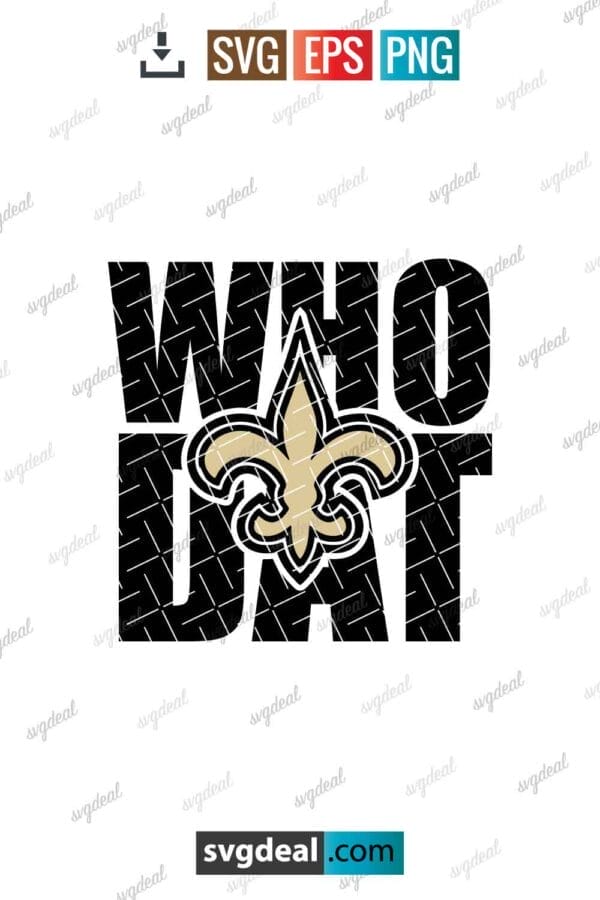 Who Dat Svg