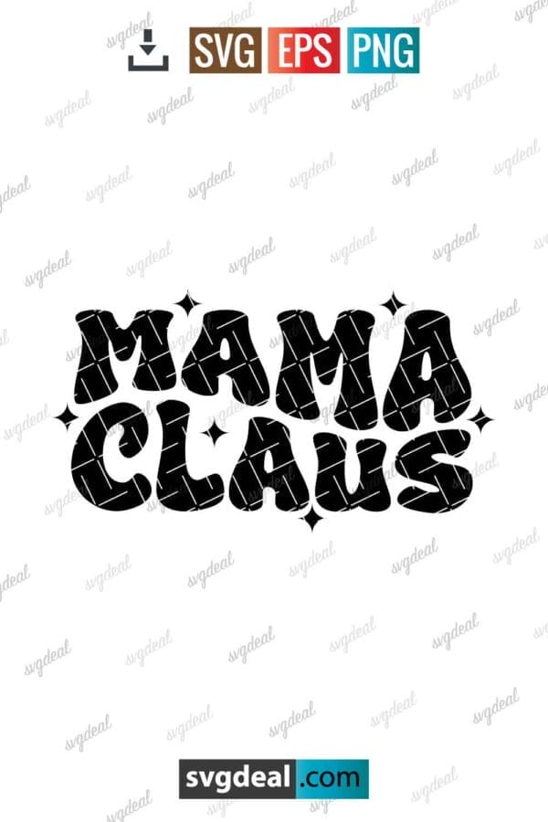 Mama Claus Svg