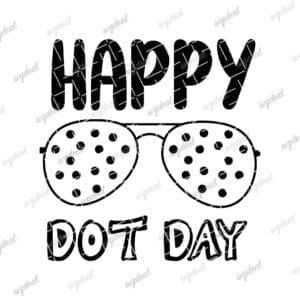 Happy Dot Day Svg