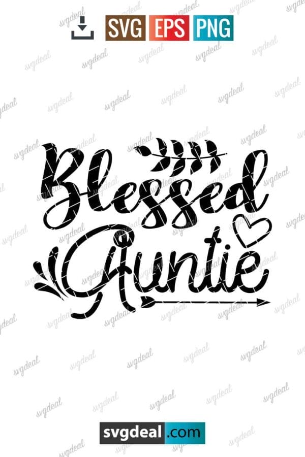Blessed Auntie Svg
