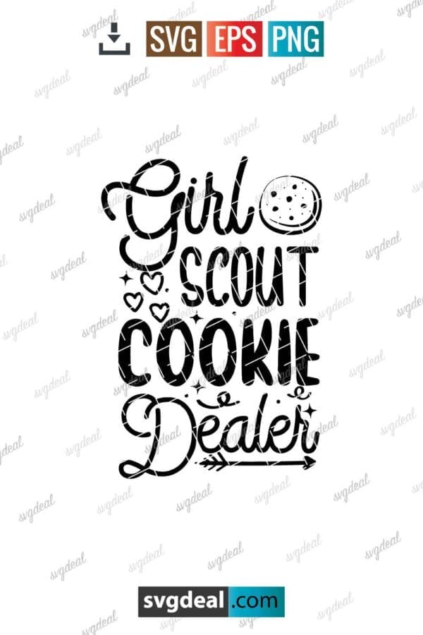 Girl Scout Cookie Dealer Svg
