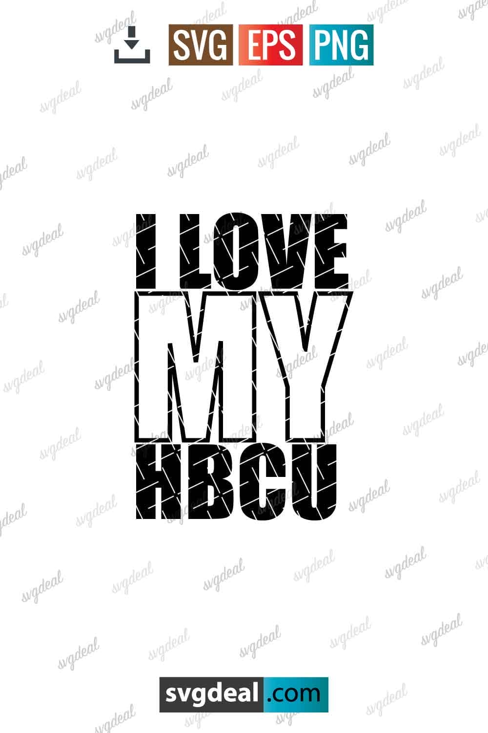 I Love My Hbcu Svg