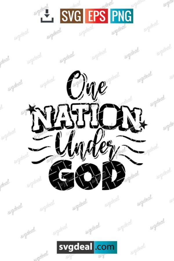 One Nation Under God Svg