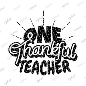 One Thankful Teacher Svg