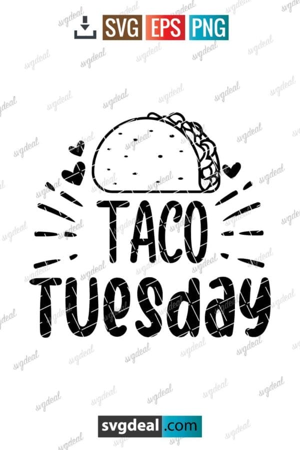 Taco Tuesday Svg