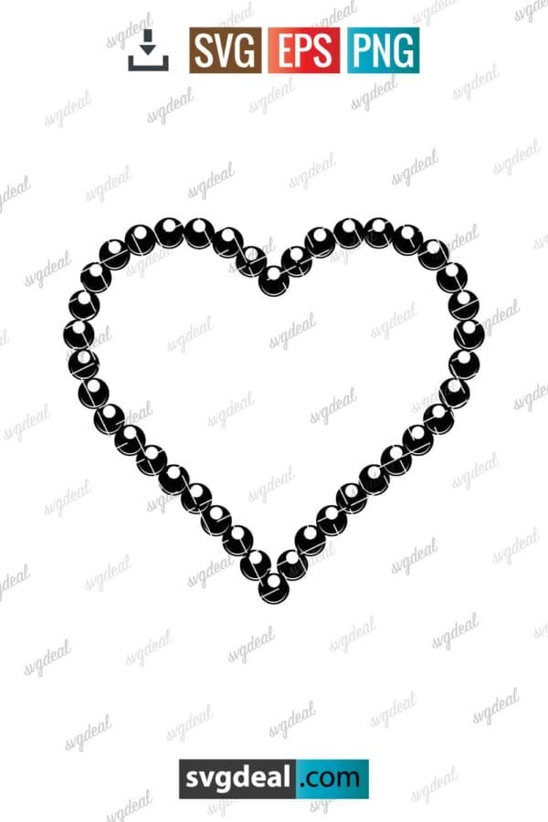 Heart Pearl Svg
