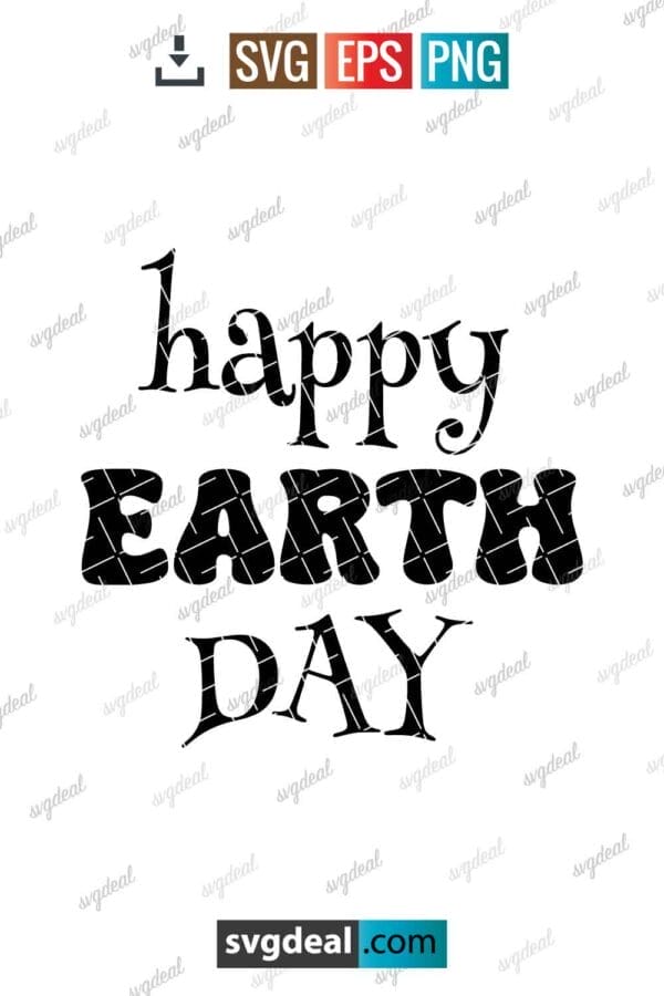 Happy Earth Day Svg