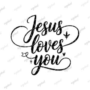 Jesus Loves You Svg