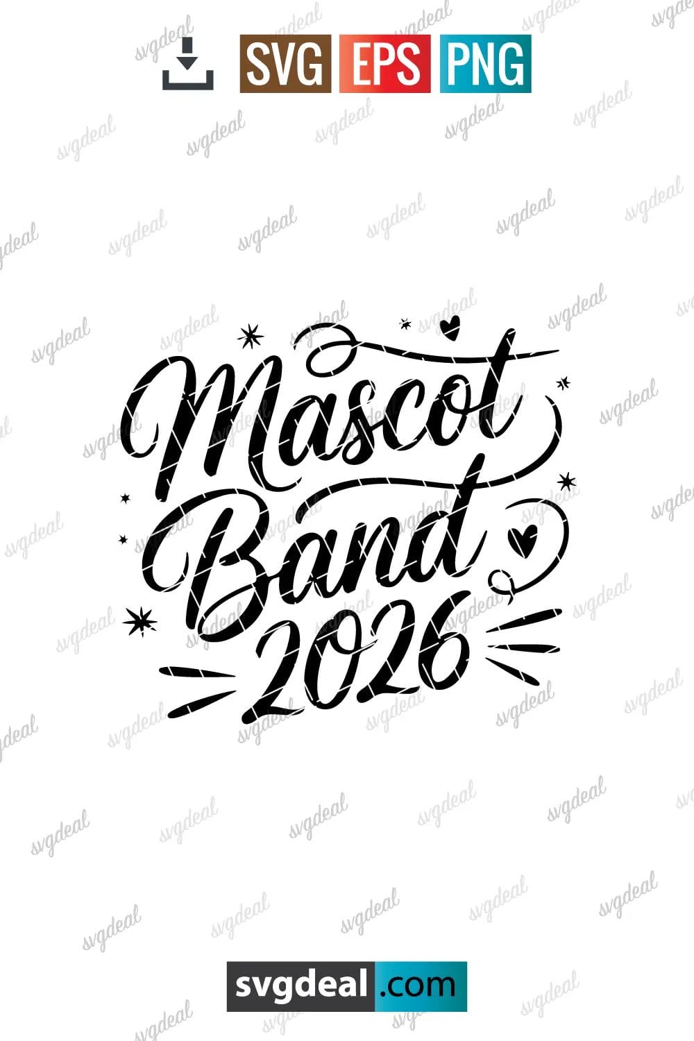 Mascot Band 2026 Svg